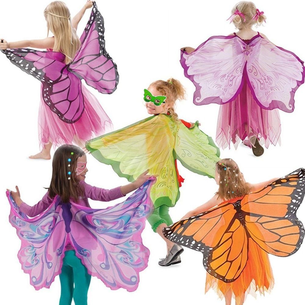 Elf Costume Christmas - Halloween Kids Butterfly Costume Mask Cloak