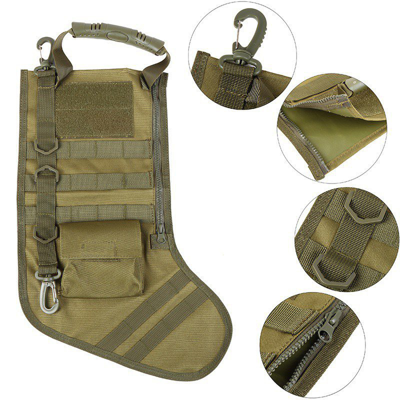 Christmas Stocking Hanging - Tactical Molle Christmas Stocking Bag Dump