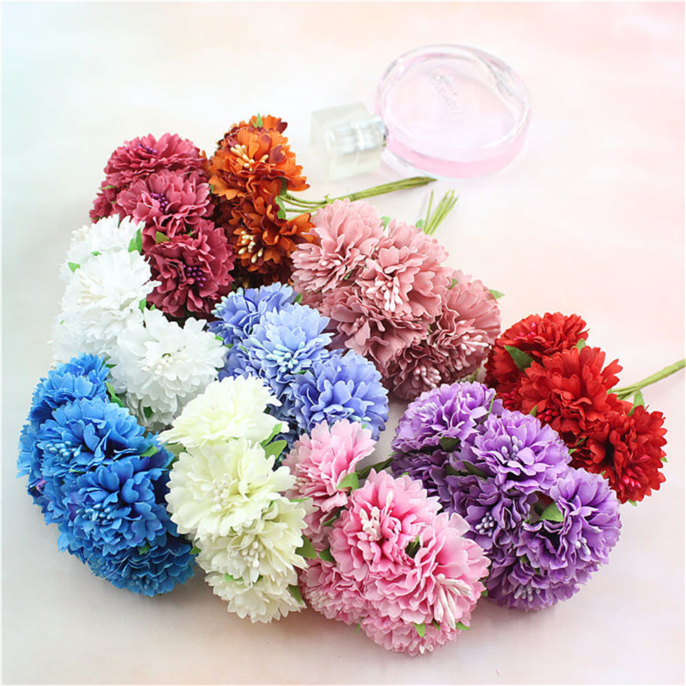 Christmas Wreath Fake - 18PCS Bouquet Artificial Flowers Stamen Christmas
