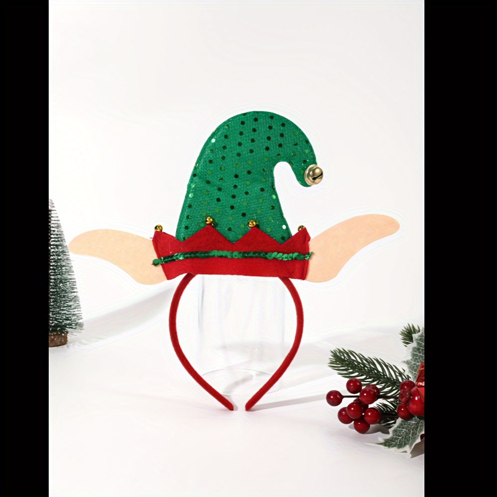Elf Costume Christmas - 1 Christmas hat headband, designed with