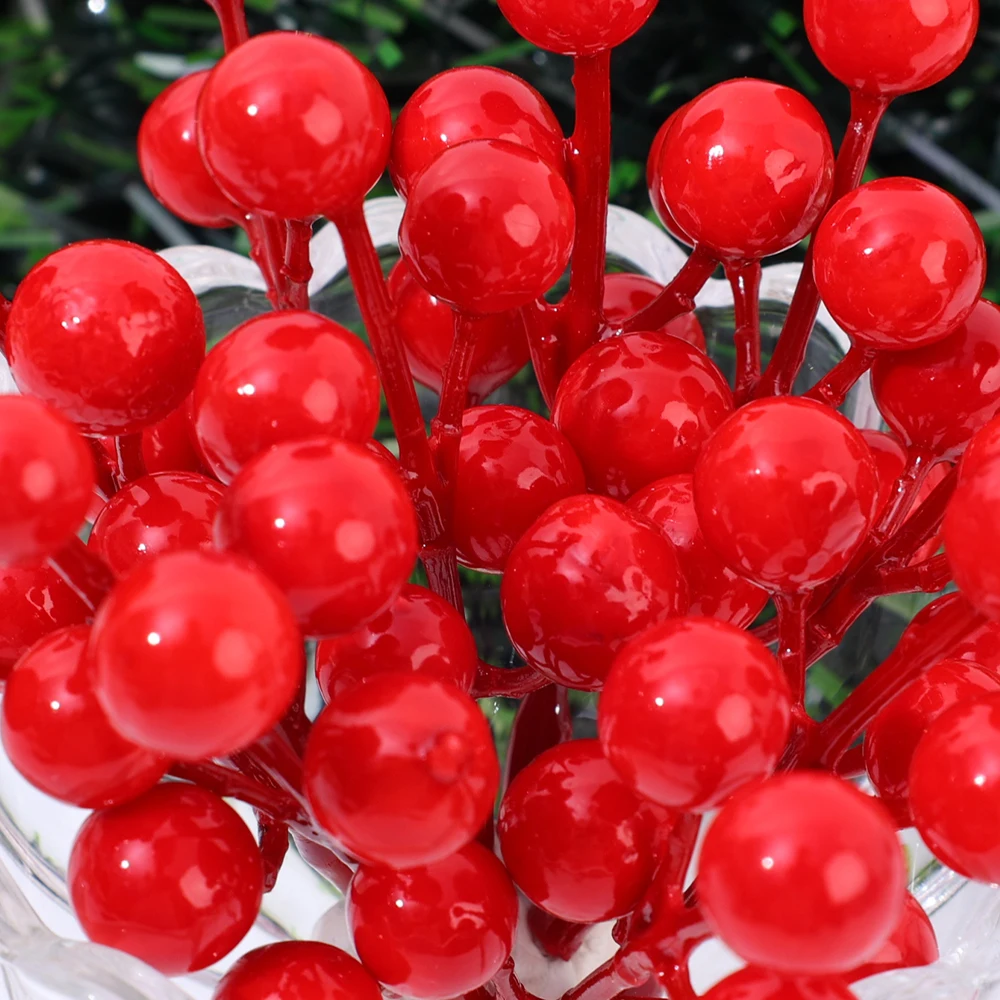 5/100x Artificial Red Berries  - Christmas Wreath Fake review and price