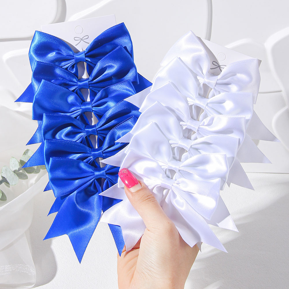 2/4/6PCS Blue White Ribbon Bow - Ribbon Bow Gift review and price