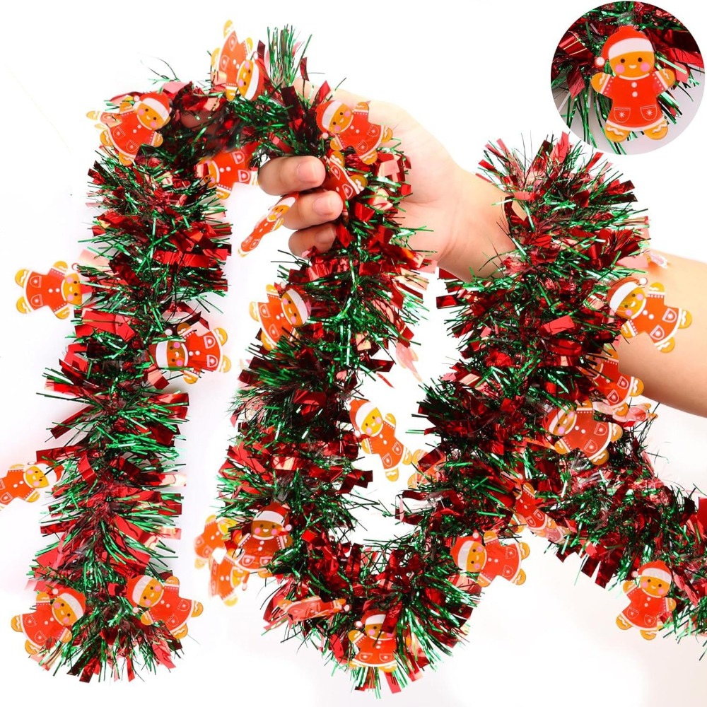 Christmas Tinsel Garland Red G - Tinsel Garland Decoration review and price