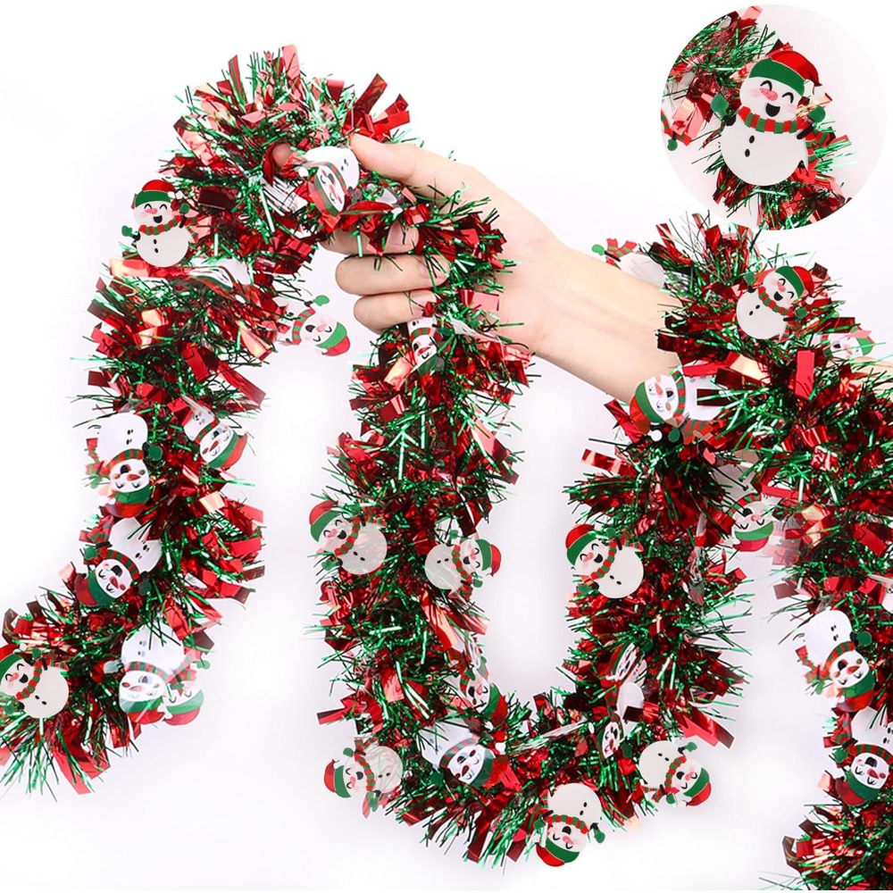 Christmas Tinsel Garland Red G - Tinsel Garland Decoration review and price
