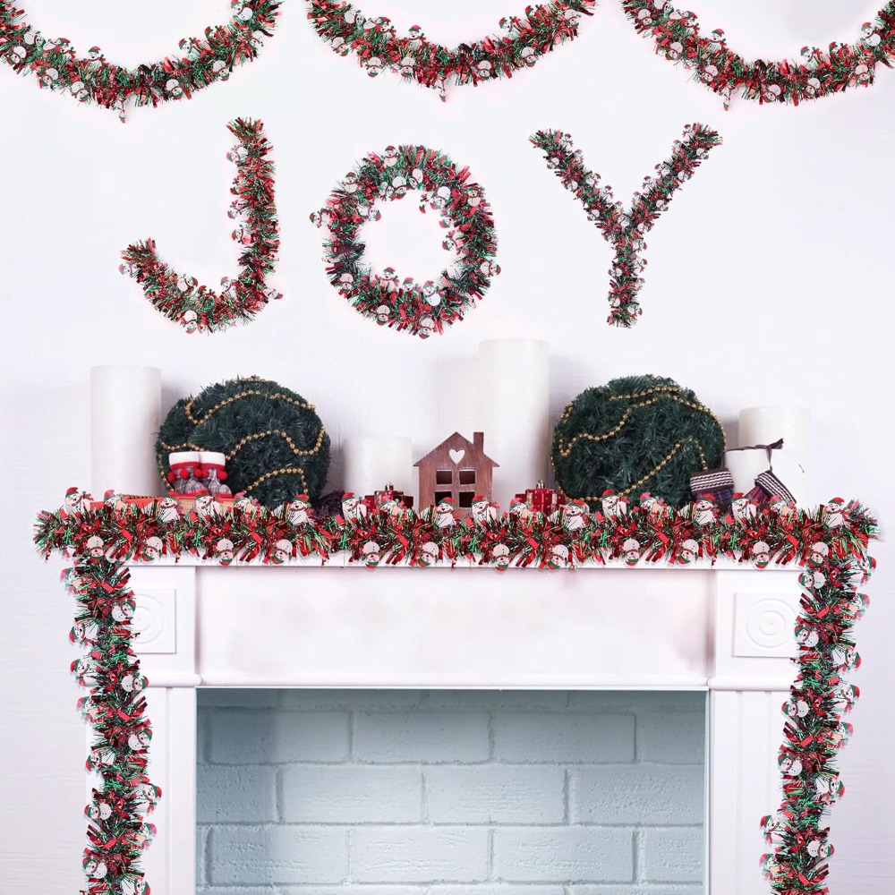 Christmas Tinsel Garland Red G - Tinsel Garland Decoration review and price