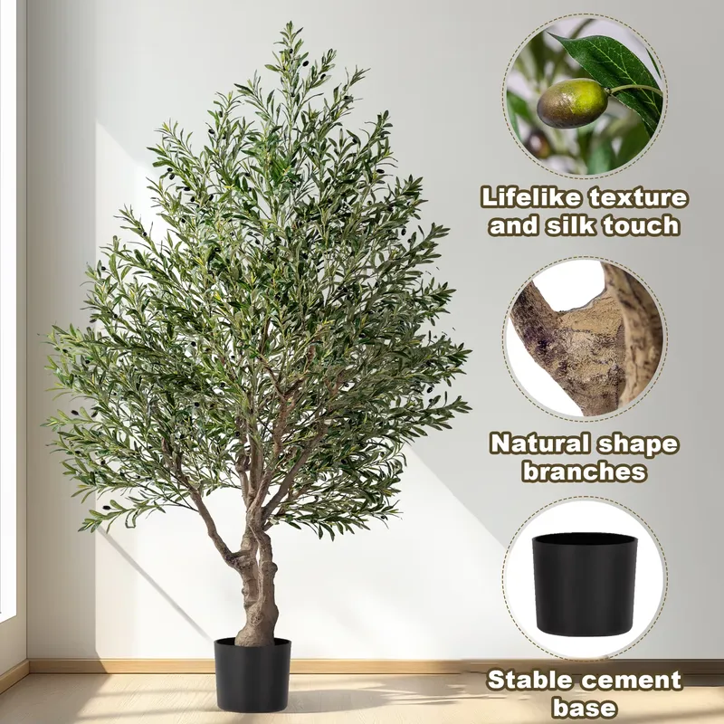 TikTok big artificial olive tr - Christmas Tree Artificial review and price