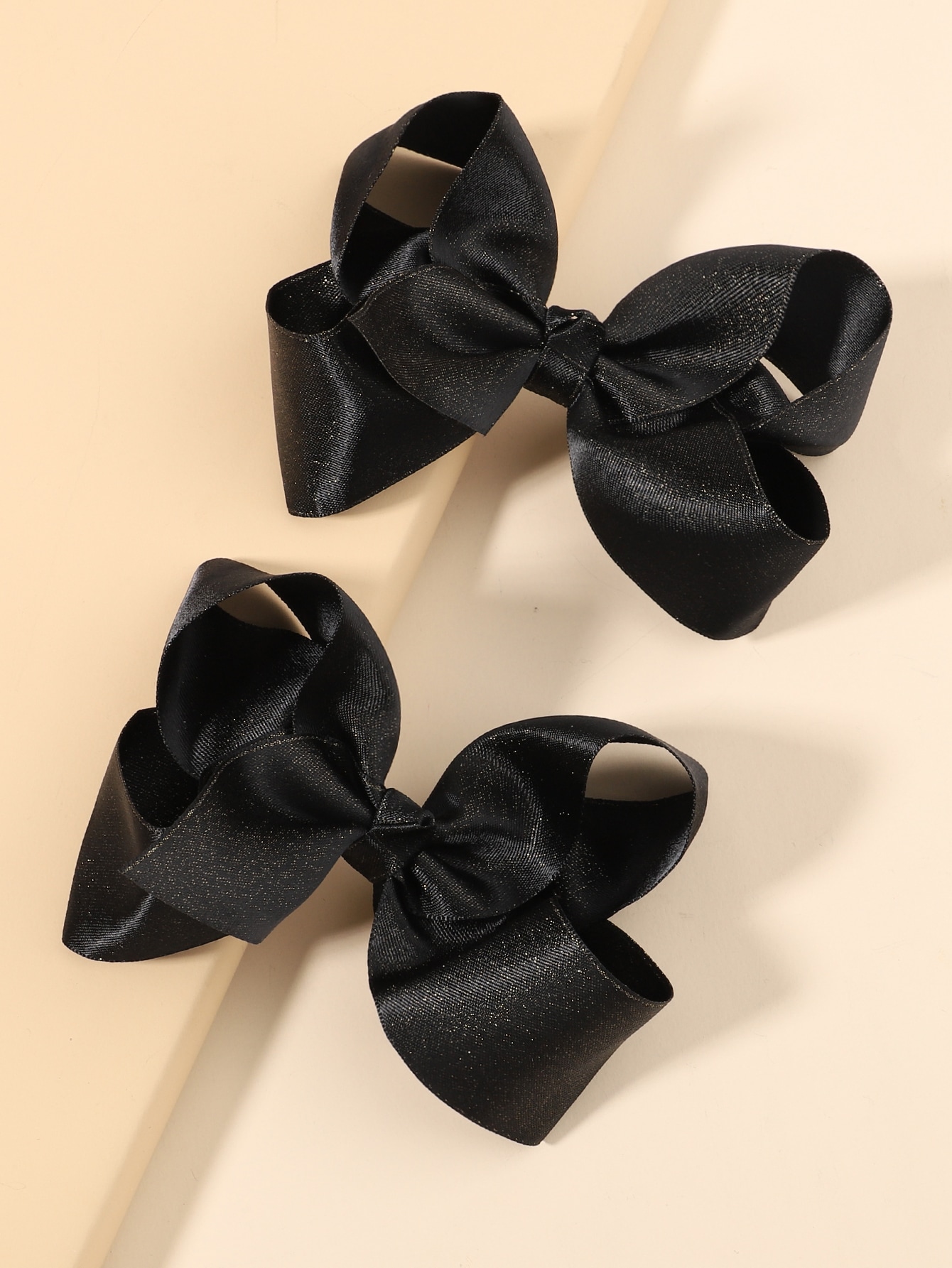 2pcs Solid Color Hair Clip 4In - Ribbon Bow Gift review and price
