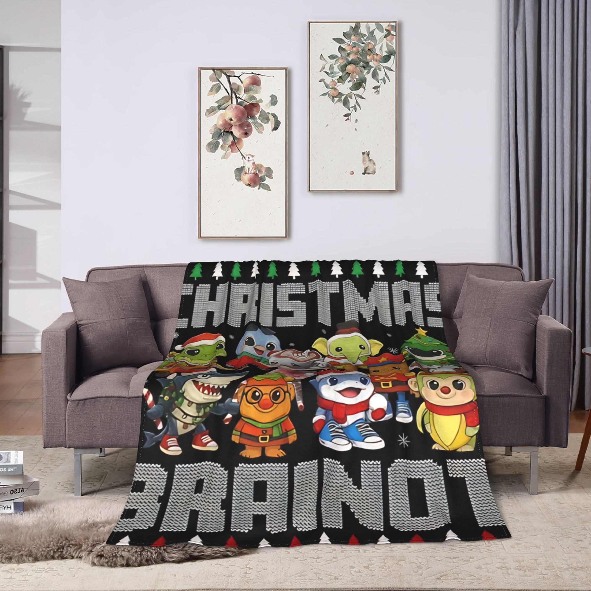 Christmas Italian Brain Rot It - Christmas Throw Blanket review and price