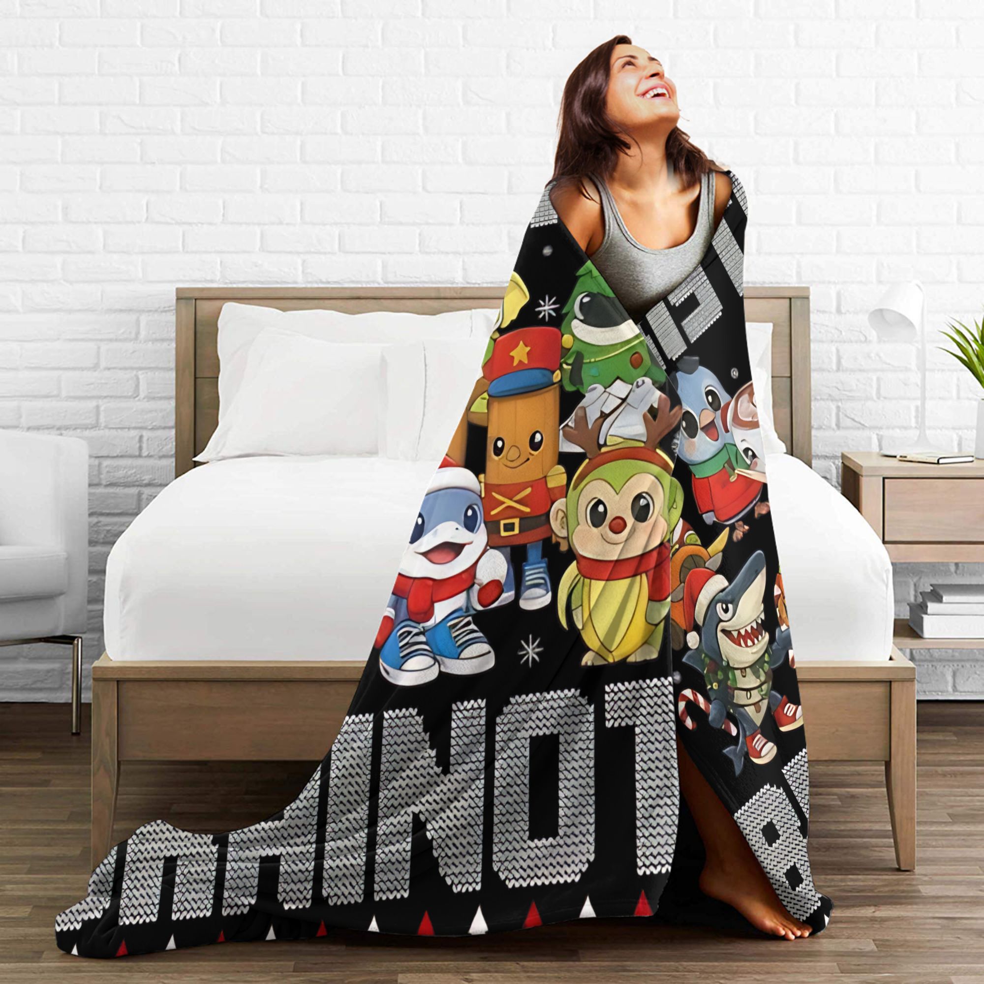 Christmas Italian Brain Rot It - Christmas Throw Blanket review and price