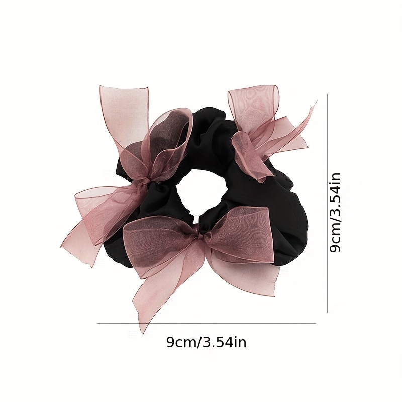 Organza woven bow satin scrunc - Ribbon Bow Gift review and price
