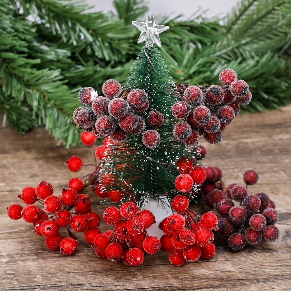 Artificial Frosted Holly Berri - Christmas Wreath Fake review and price