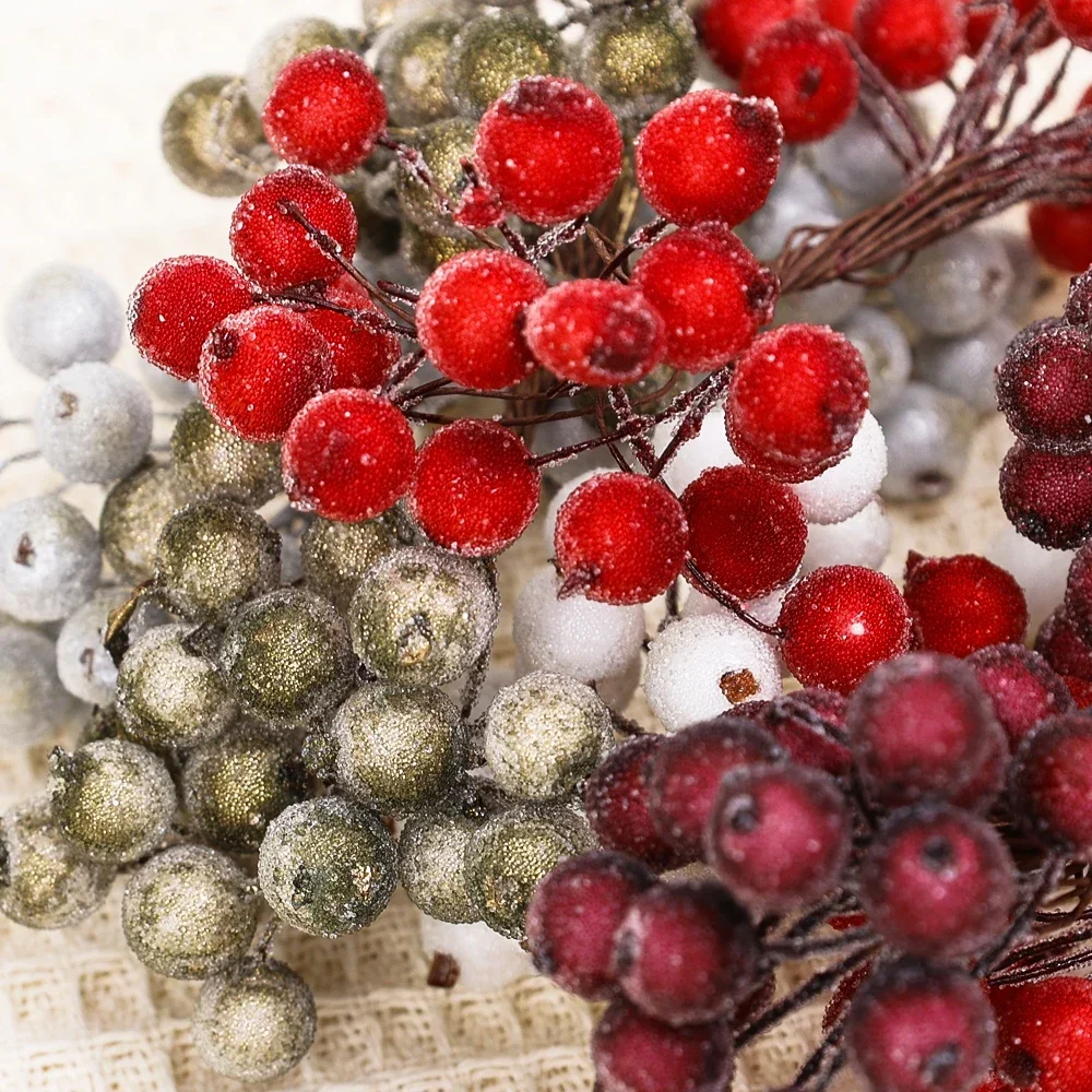 Artificial Frosted Holly Berri - Christmas Wreath Fake review and price