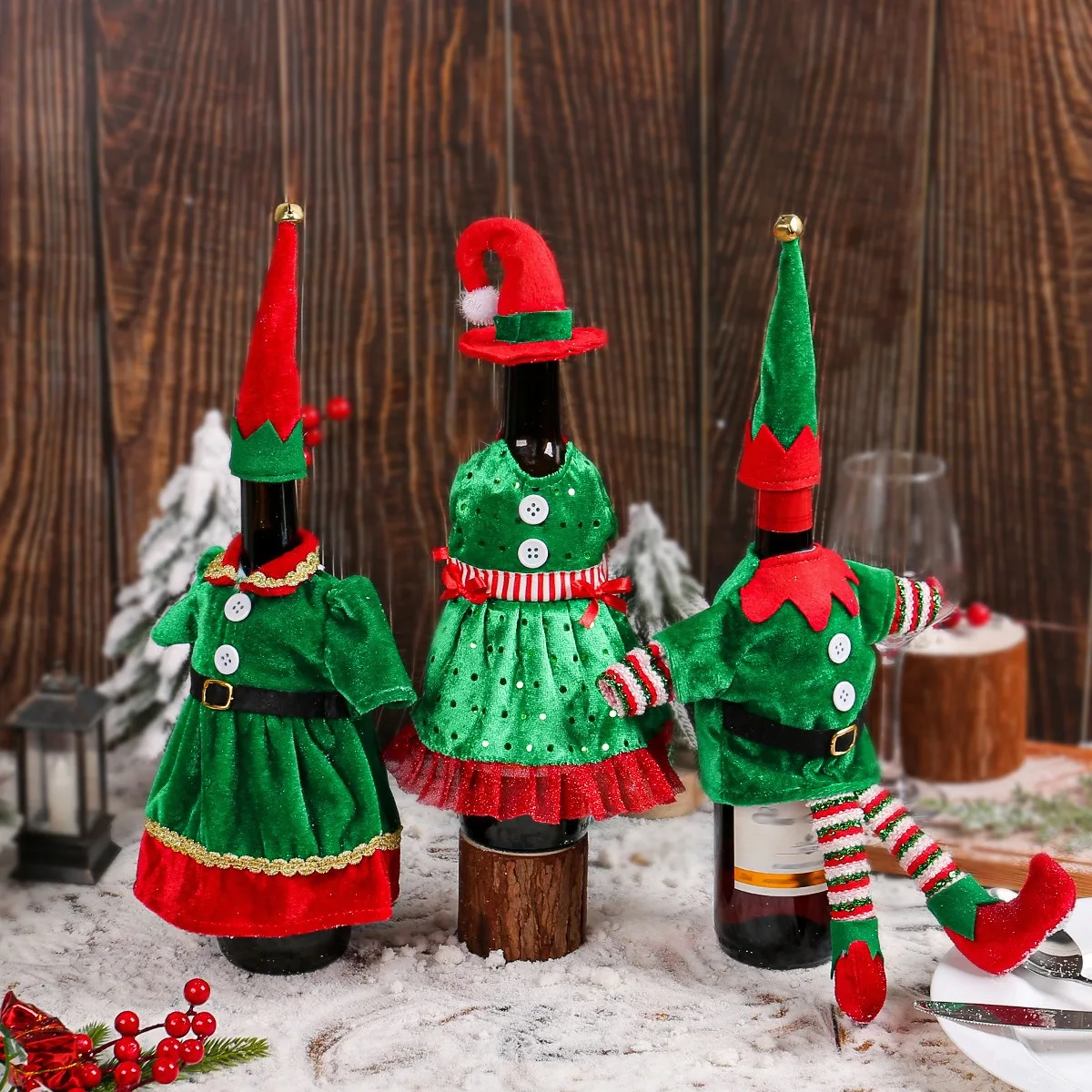 Christmas Cute Elf Wine Bottle - Elf Costume Christmas review and price