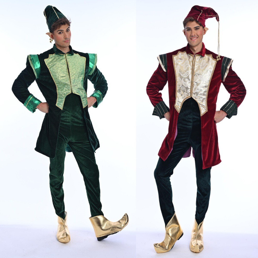 Luxury Velvet Santa Claus Chri - Elf Costume Christmas review and price