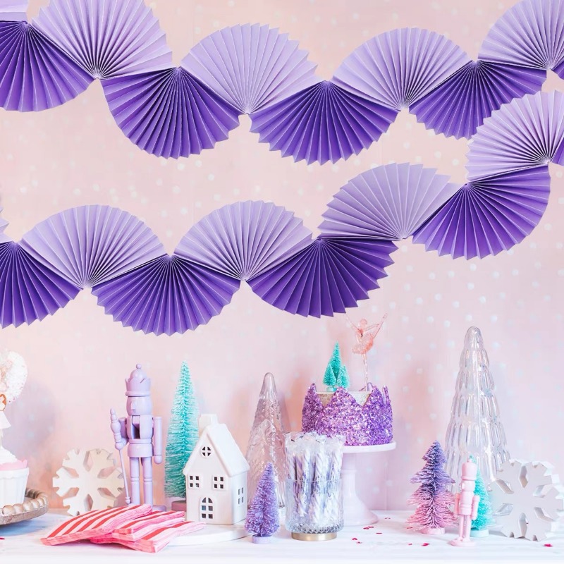 Purple Silver Party Paper 3D F - Tinsel Garland Decoration review and price