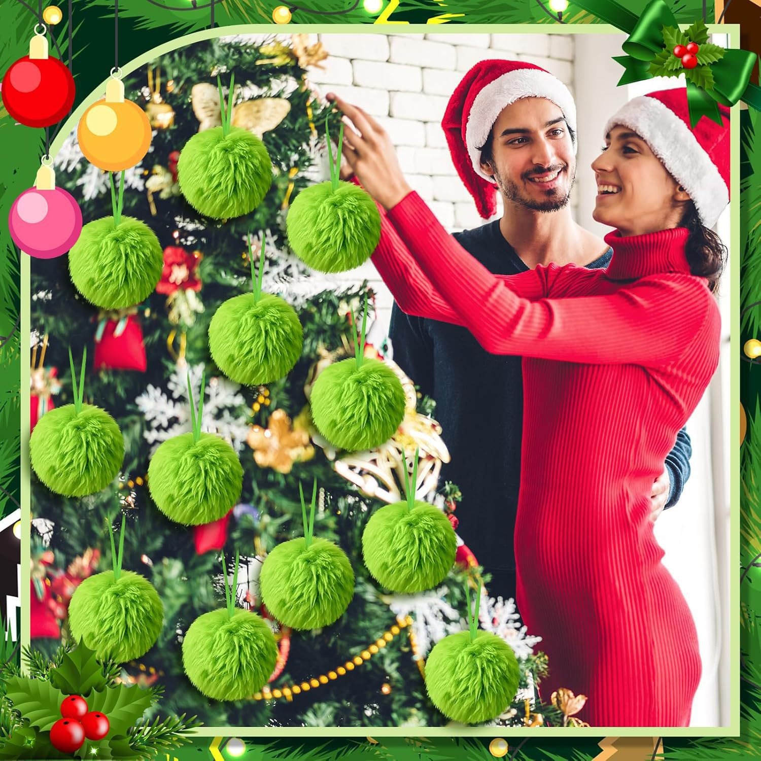 Christmas Green Long Plush Bal - Santa Hat Plush review and price