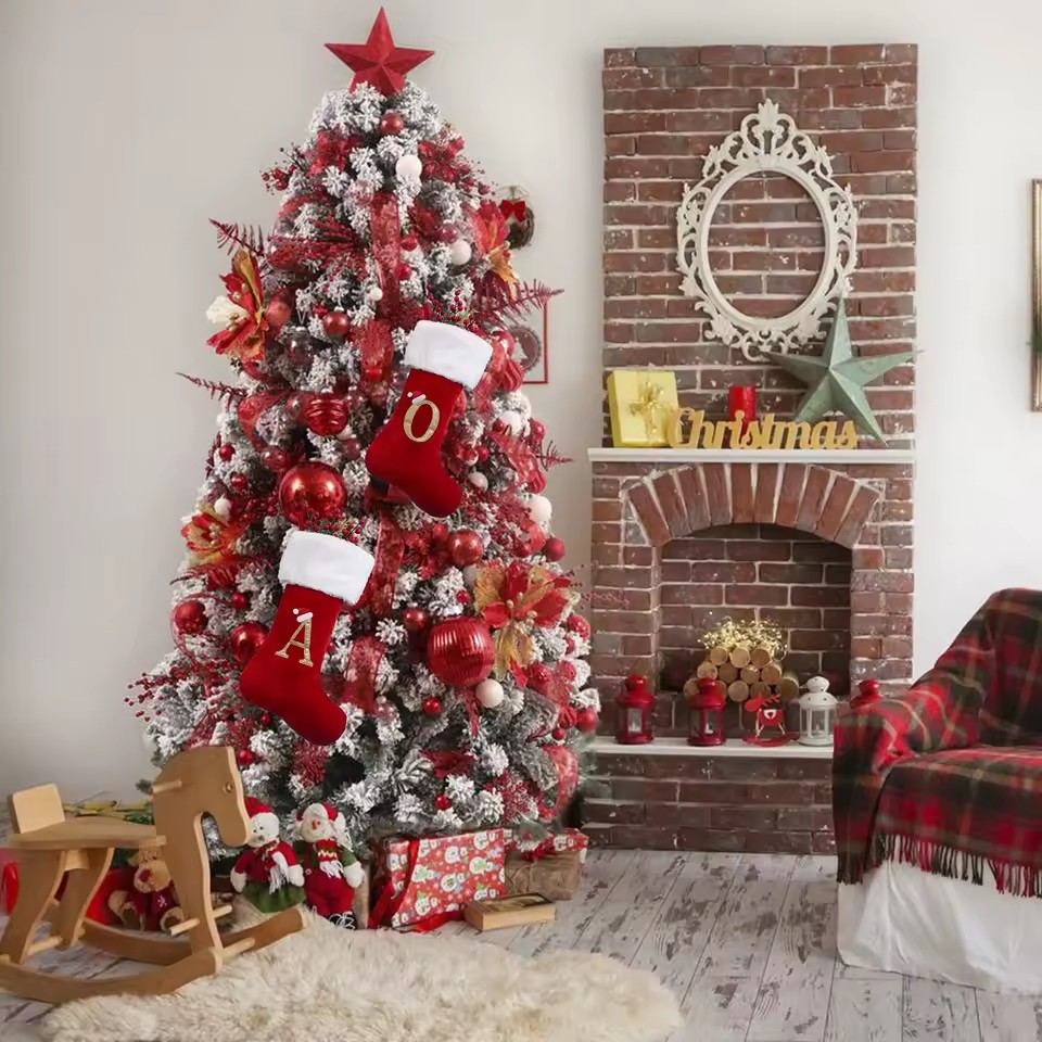 New Creative Alphabet Christma - Christmas Stocking Hanging review and price