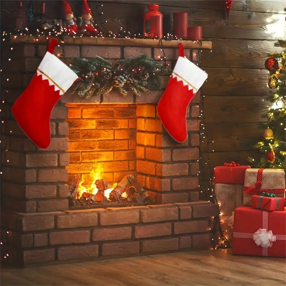 12pcs Red Felt Christmas Stock - Christmas Stocking Hanging review and price