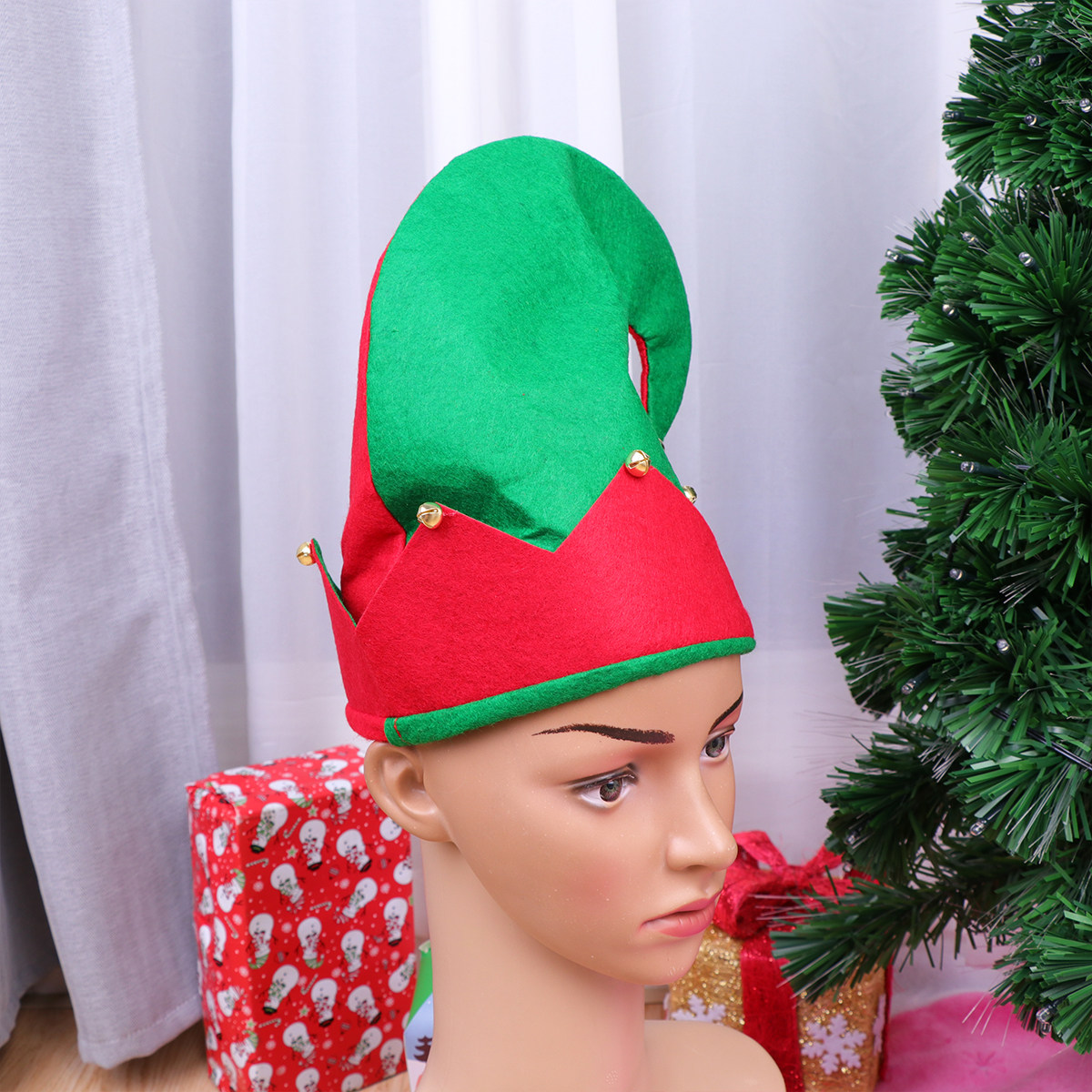 Elf Hat Red Green Xmas Christm - Elf Costume Christmas review and price