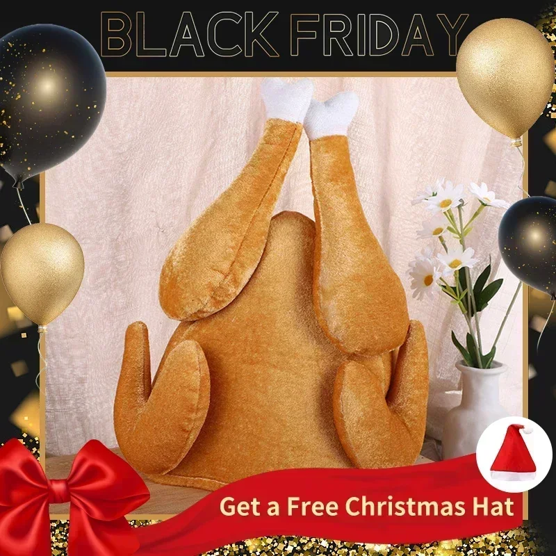 New Plush Roasted Thanksgiving - Santa Hat Plush review and price