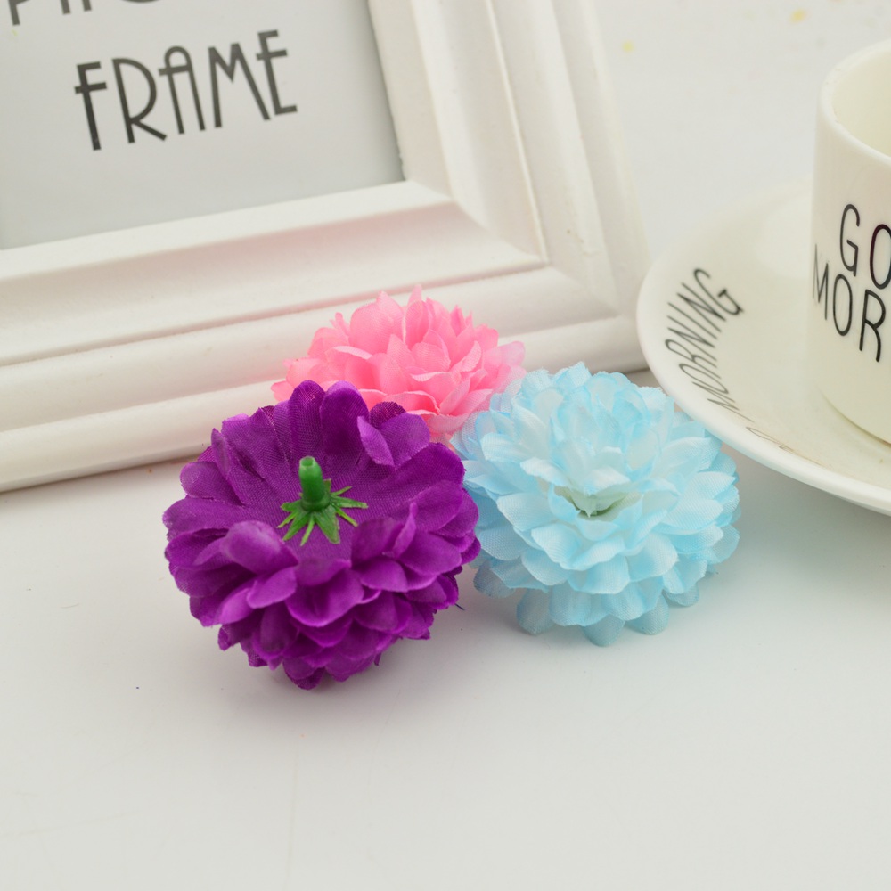 200PCS 5CM Silk Chrysanthemum  - Christmas Wreath Fake review and price