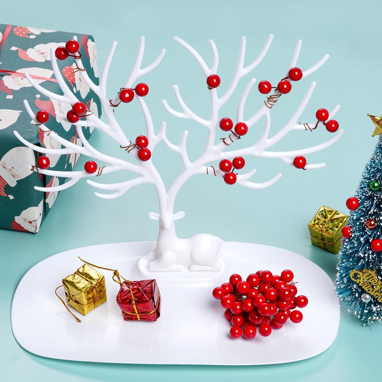 Artificial Holly Berries Mini  - Christmas Wreath Fake review and price