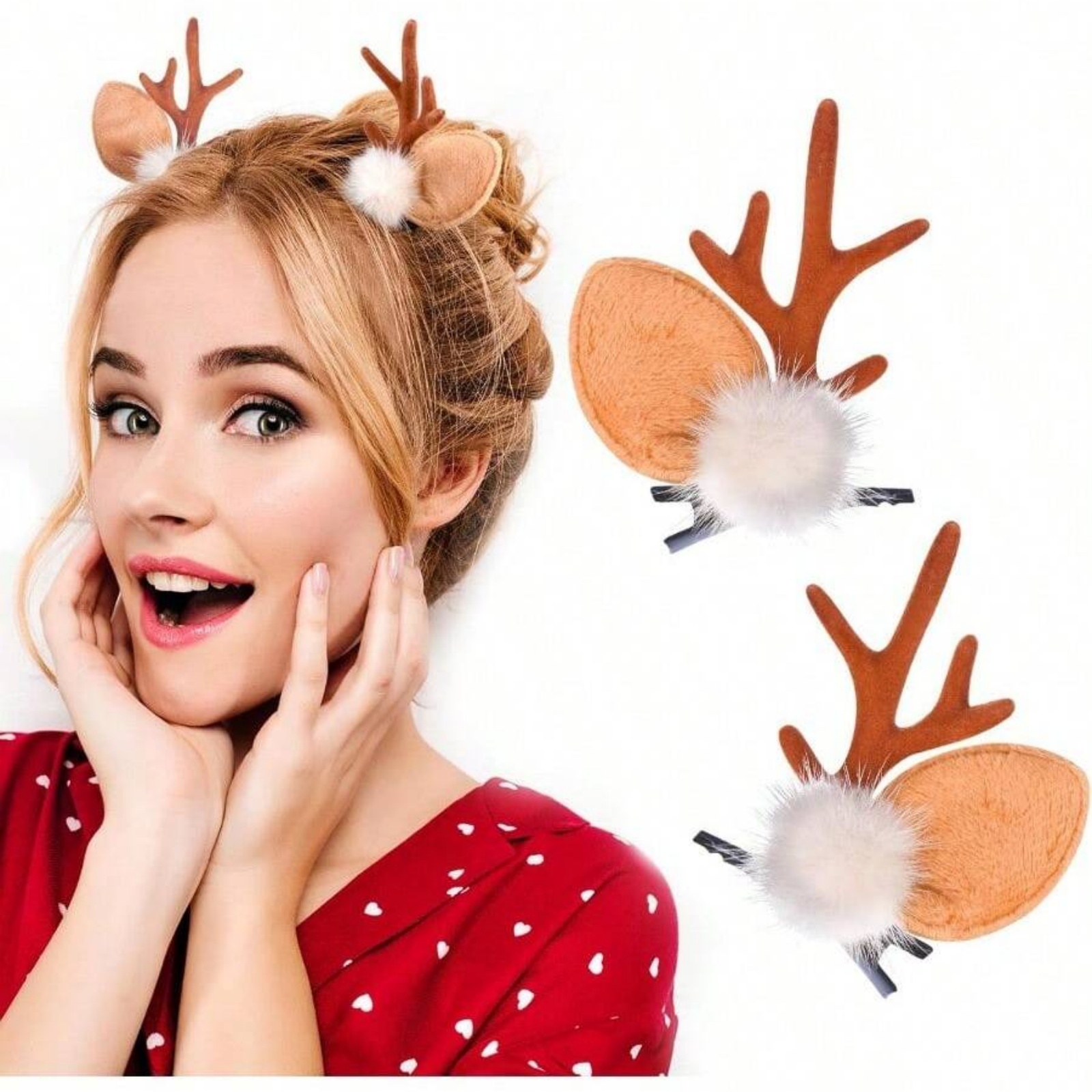 2pcs Christmas Reindeer Antler - Reindeer Antlers Headband review and price