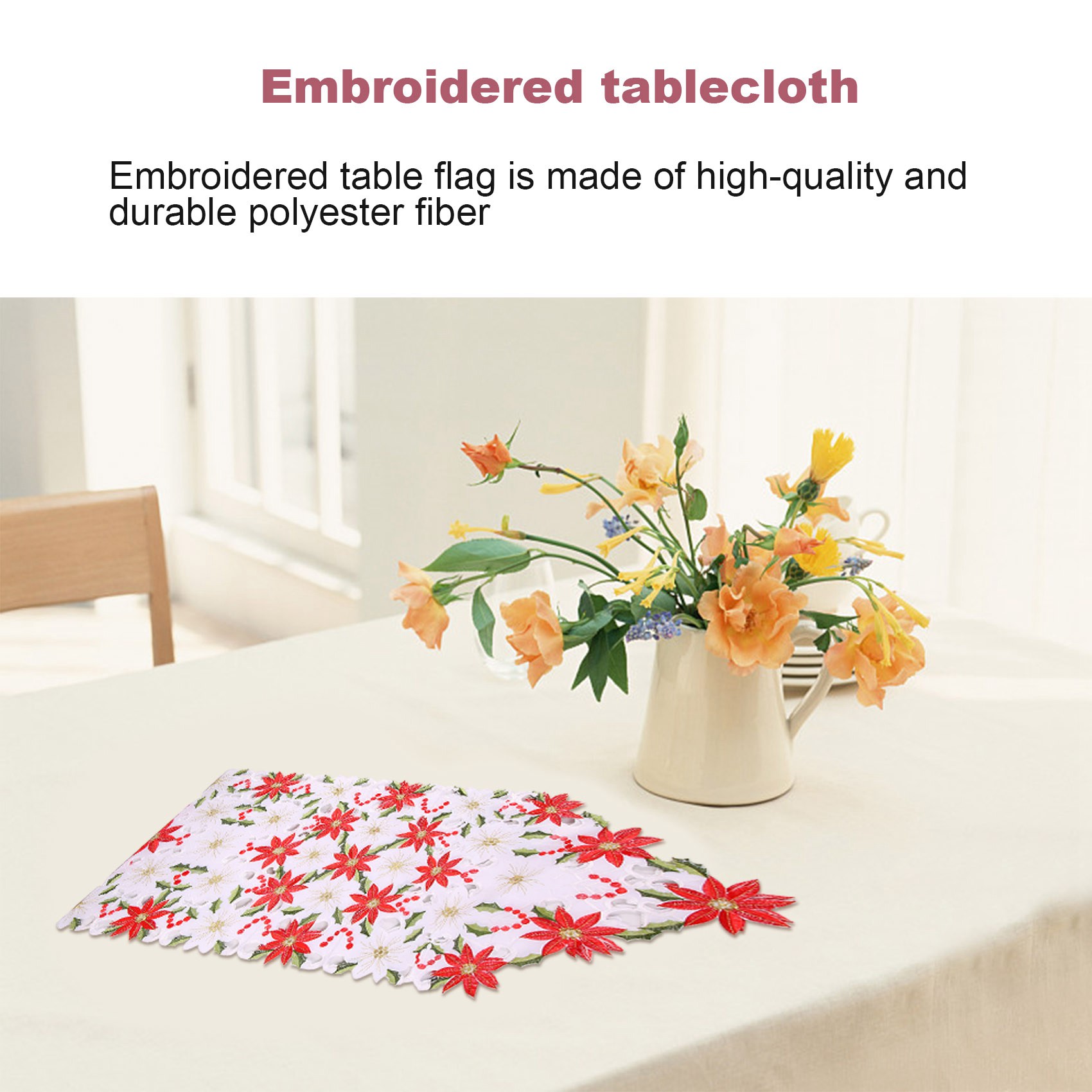 Christmas Embroidered Table Ru - Christmas Table Runner review and price