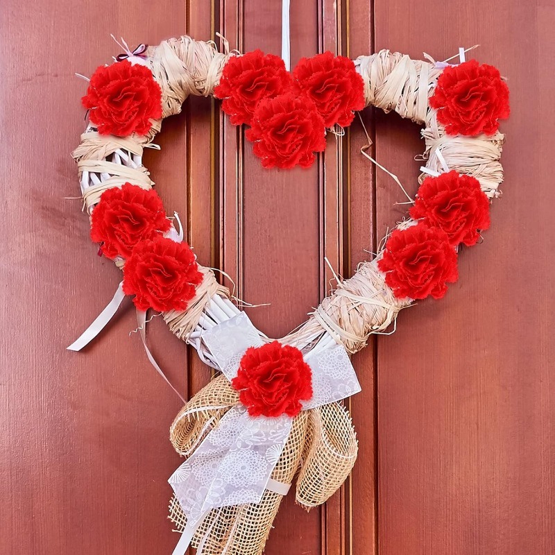 10/20Pcs Rose Artificial Flowe - Christmas Wreath Fake review and price
