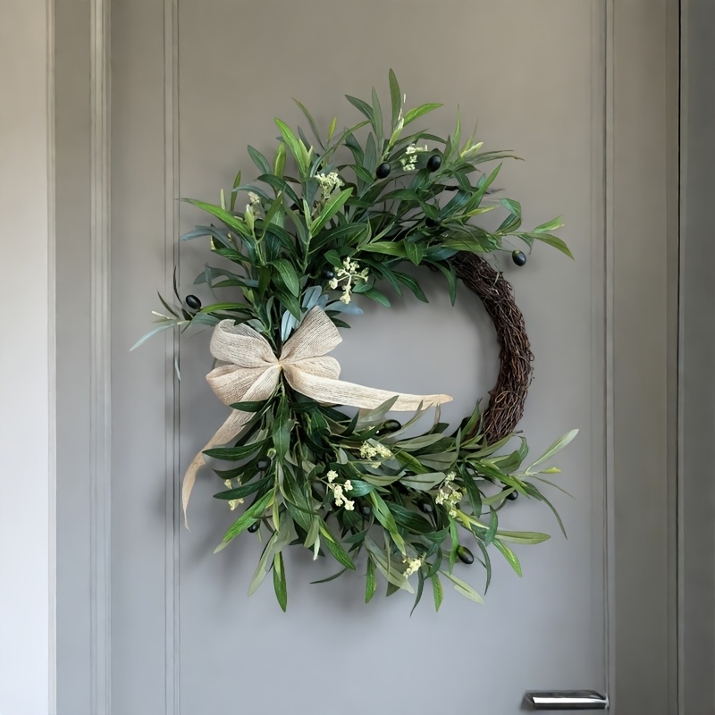 2025 Artificial Olive Wreath W - Christmas Wreath Fake review and price